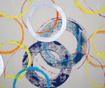 Slika Colored Circles 50x150 cm