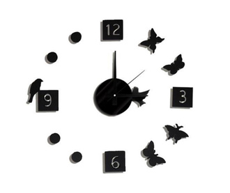 Стикер със стенен часовник Birds and Butterflies