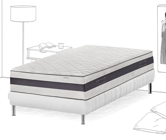 Set krevet i madrac Manege Etoile 90x190 cm