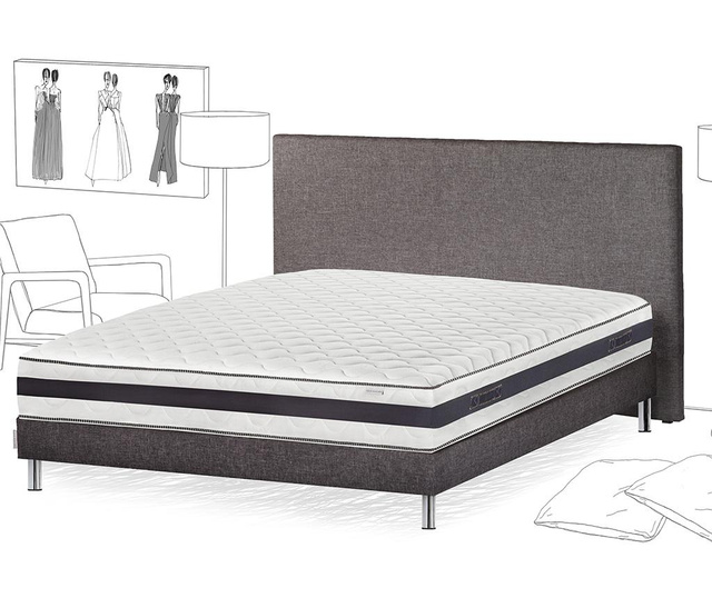 Set krevet, madrac i uzglavlje Manege Valse 140x190 cm