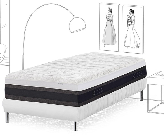 Set krevet i madrac Reverence Etoile 90x190 cm