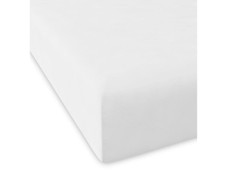 Plahta sa elastičnom gumicom Casual White 160x200 cm