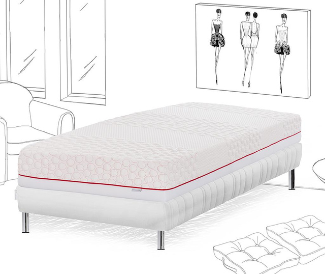 Set krevet i madrac Position Etoile 90x190 cm