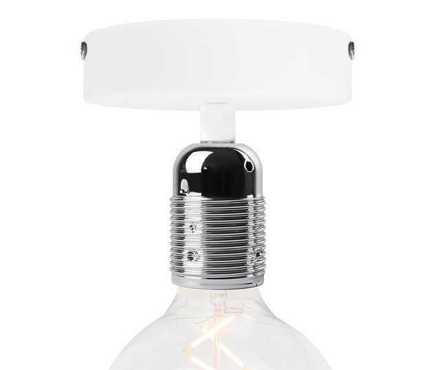 Stropna svjetiljka Uno Basic Nickel White
