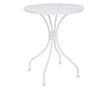 Masa pentru exterior Bizzotto, Jodie White, otel cu invelis de vopsea pulbere, 60x60x71 cm, alb
