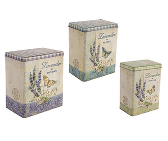 Комплект 3 кутии с капак Lavender