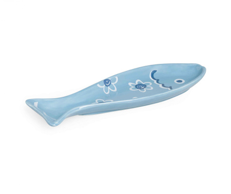 Suport pentru lingura Excelsa, Ocean Fish, ceramica, 27x14x3 cm