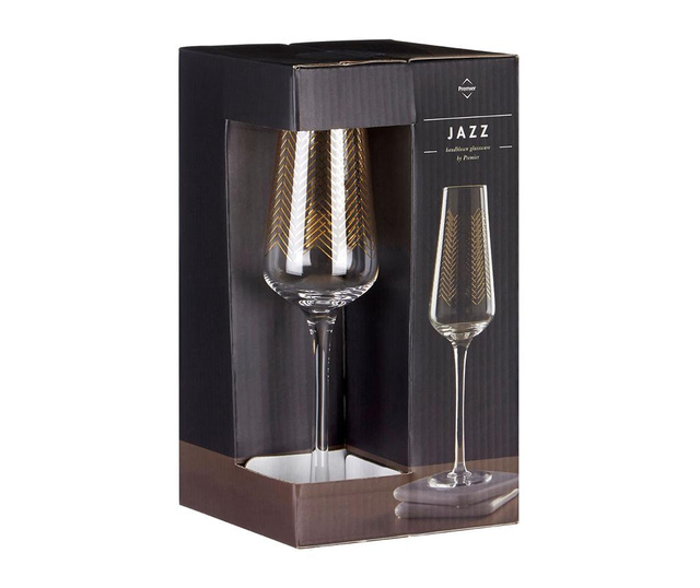 Сервиз 4 чаши за шампанско Jazz 270 мл