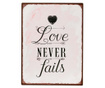 Love Never Fails Fali dekoráció