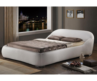 Легло Venera Leather White 160x200 см
