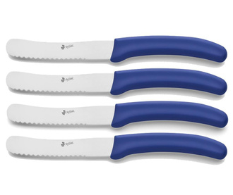 Set 4 noža za maslac Breakfast Blue