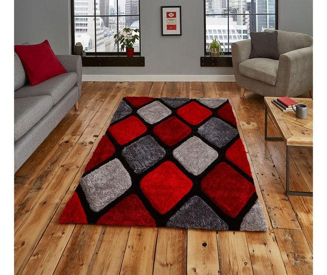 Tepih Noble House Grey Red 150x230 cm
