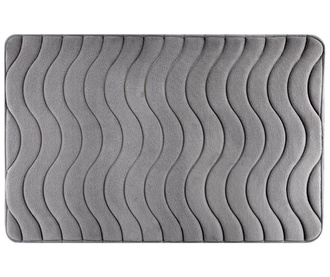 Kupaonski tepih Eurofirany, Wave Steel, poliester, 50x70 cm