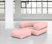 Разтегателен фотьойл Cube Pink