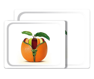 Комплект 2 подноса за сервиране Orange