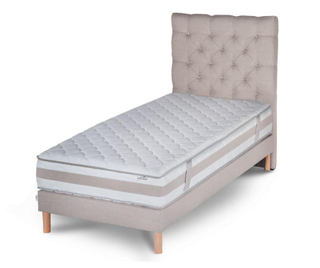Zestaw łóżko, materac i wezgłowie Saturne Diamond 90x190 cm