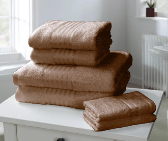 Комплект 6 кърпи за баня Windsor Chocolate