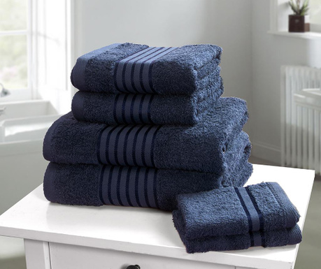 Комплект 6 кърпи за баня Windsor Denim
