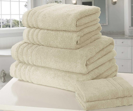 Zestaw 6 ręczników kąpielowych So Soft Cream
