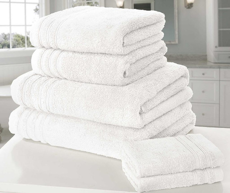 Set 6 kupaonskih ručnika So Soft White