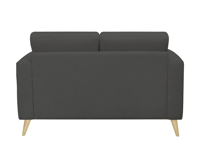 Canapea 2 locuri Alex Dark Grey Wooden Legs