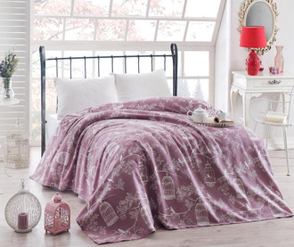 Κουβέρτα Pique Samyeli Lilac 200x235 cm