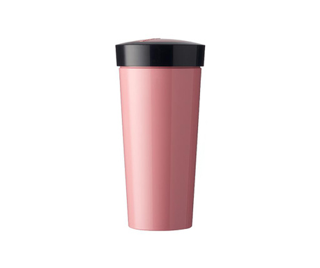Cana de calatorie Rosti Mepal, Donavan Pink, silicon, ⌀8 cm, roz, 8x8x17 cm