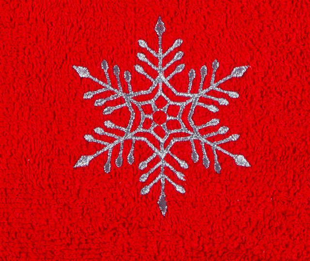 Snowflake Shine Fürdőszobai törölköző 30x50 cm