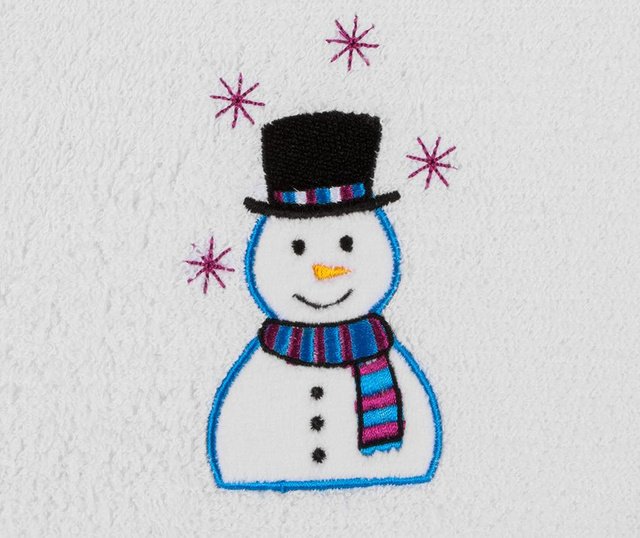 Кърпа за баня Smiling Snowman 30x50 см