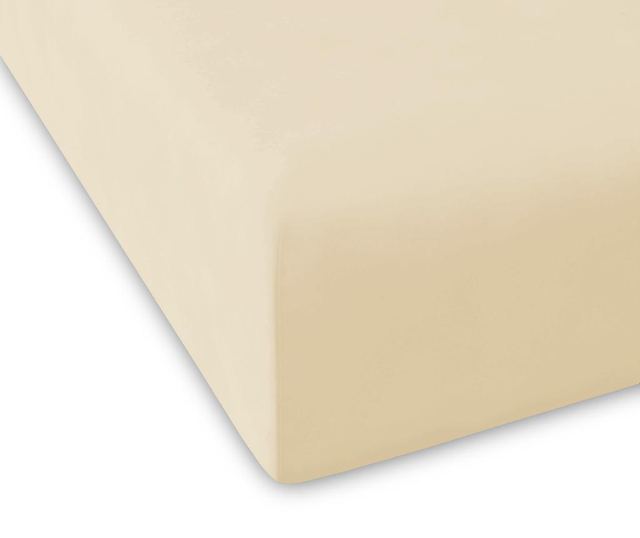 Rjuha z elastiko Percale Pure Beige 150x200 cm