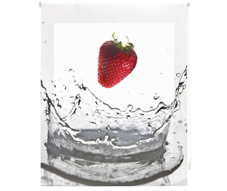 Jaluzea tip rulou Blindecor, Strawberry Dream, poliester imprimat digital, 140x180 cm