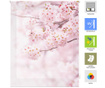 Jaluzea tip rulou Blindecor, Cherry Blossom, poliester imprimat digital, 140x180 cm