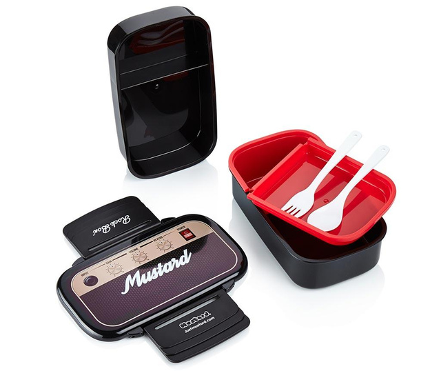 Kutija za užinu i 2-dijelni pribor za jelo Guitar Amplifier