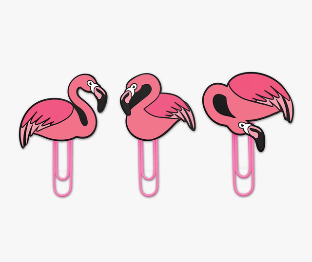 Комплект 6 щипки с вендузи Flamingos
