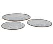Set dekorativnih tanjura za slastice i čokoladu 3 kom cm ø 50,5x4,5- 39,2x4,5-35x4