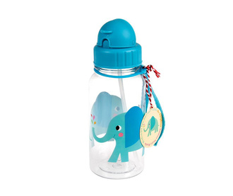 Otroška steklenička s slamico Elvis the Elephant 500 ml