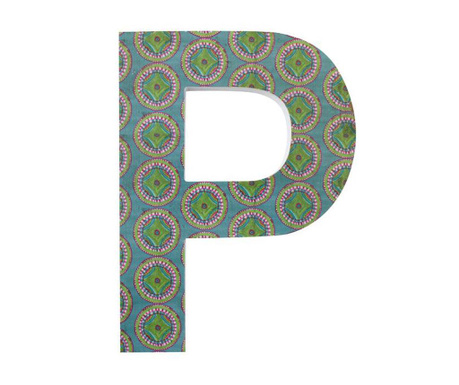 Letter P Fali dekoráció