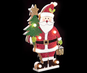 Svetlobna dekoracija Santa with Xmas Tree