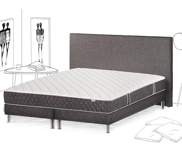Set 2 kreveta, madrac i uzglavlje Adage Valse 160x200 cm