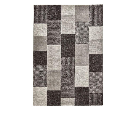 Covor Think Rugs, Brooklyn Grey & Black, 120x170 cm
