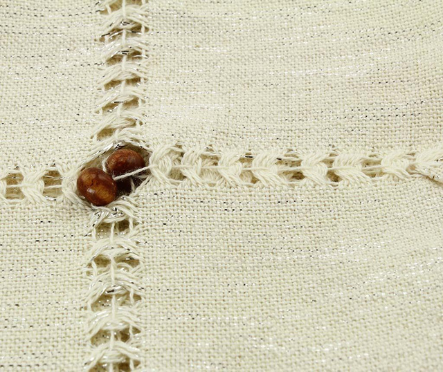 Fata de masa Rustic Silver Cream 140x180 cm