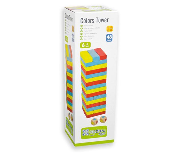 Комплект за строене 48 части Colors Tower - Vivre