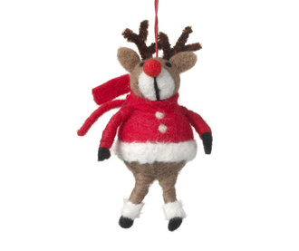 Висяща декорация Reindeer Red Coat
