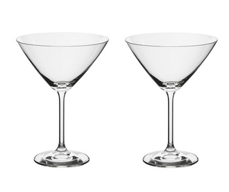 Set 2 pahare pentru martini Bohemia, Bohemia Roya, sticla cristalina, 285 ml