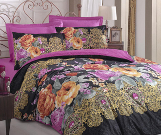 Karmen  Fuchsia King Satin Supreme Ágynemű 200x220