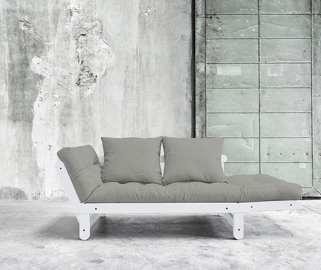 Sofa extensibila Beat White and Grey