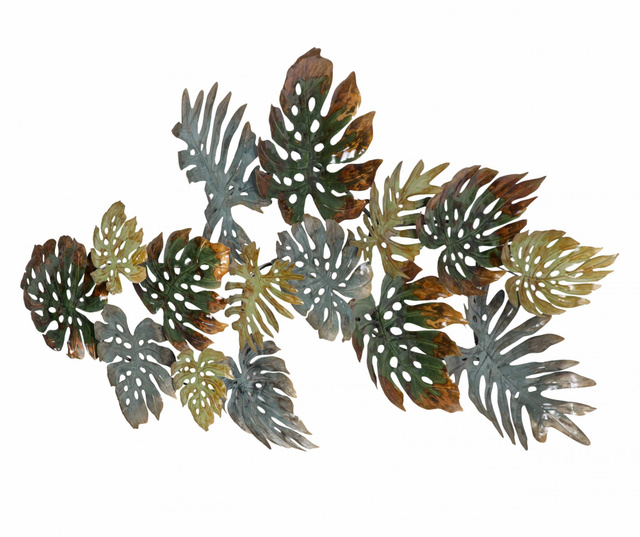 Decoratiune de perete Mauro Ferretti, Philodendron Leaves, fier