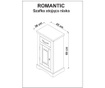 Romantic Fürdőszobai szekrényke
