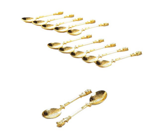 Set 12 lingurite Naim Gold