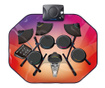 Tepih s  glazbenim aktivnostima Glowing Drum Kit 63x80 cm